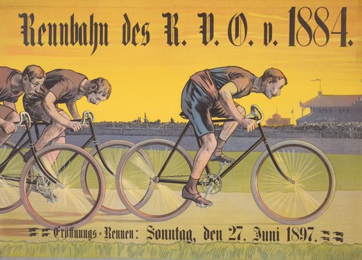 Unbekannte:r Künstler:in, Rennbahn d. R.D.O. v. 1884, 1897, Plakat, Landesmuseum Kunst & Kultur Oldenburg